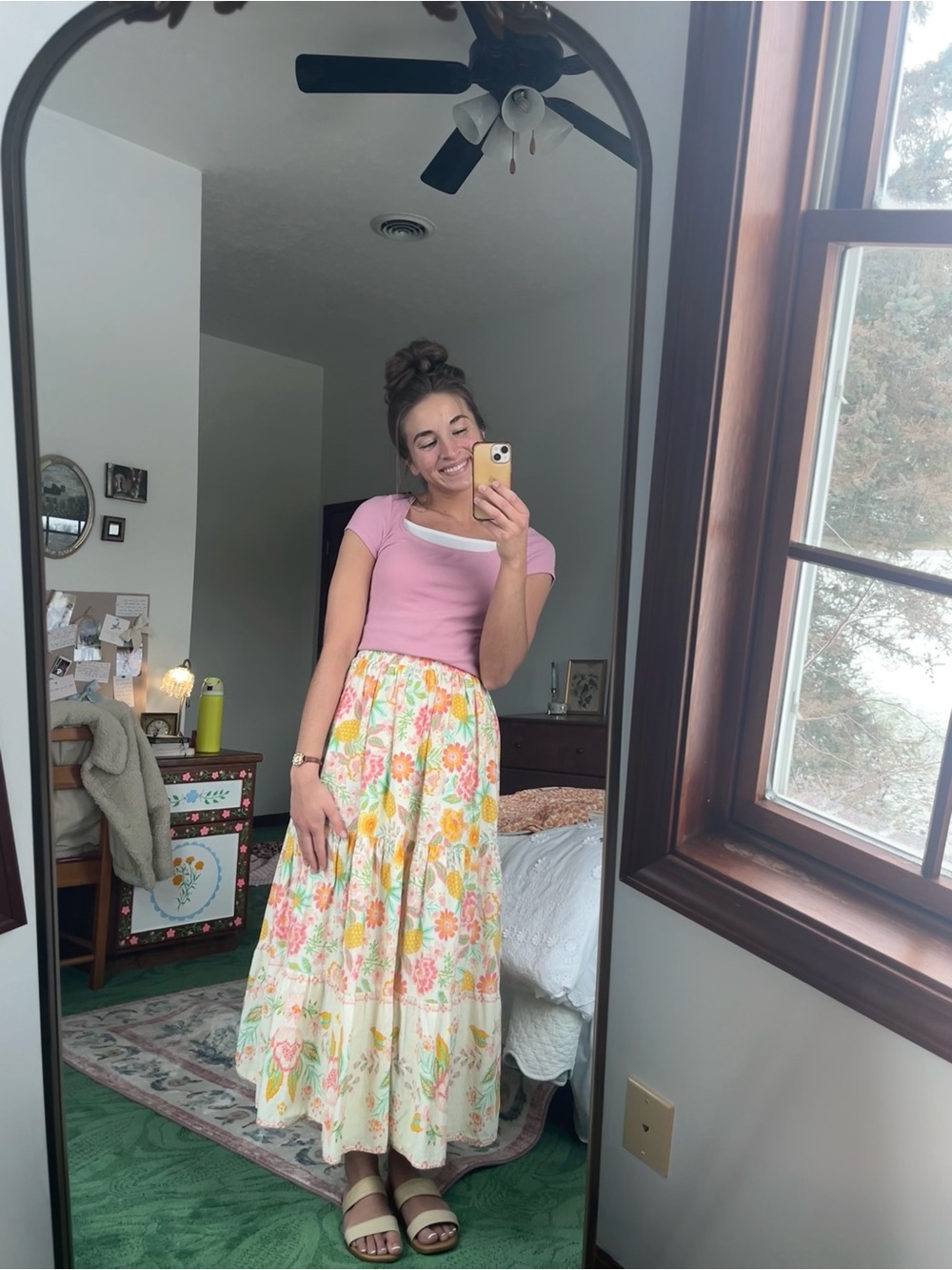 Rachel & Zoe Floral Skirt Set